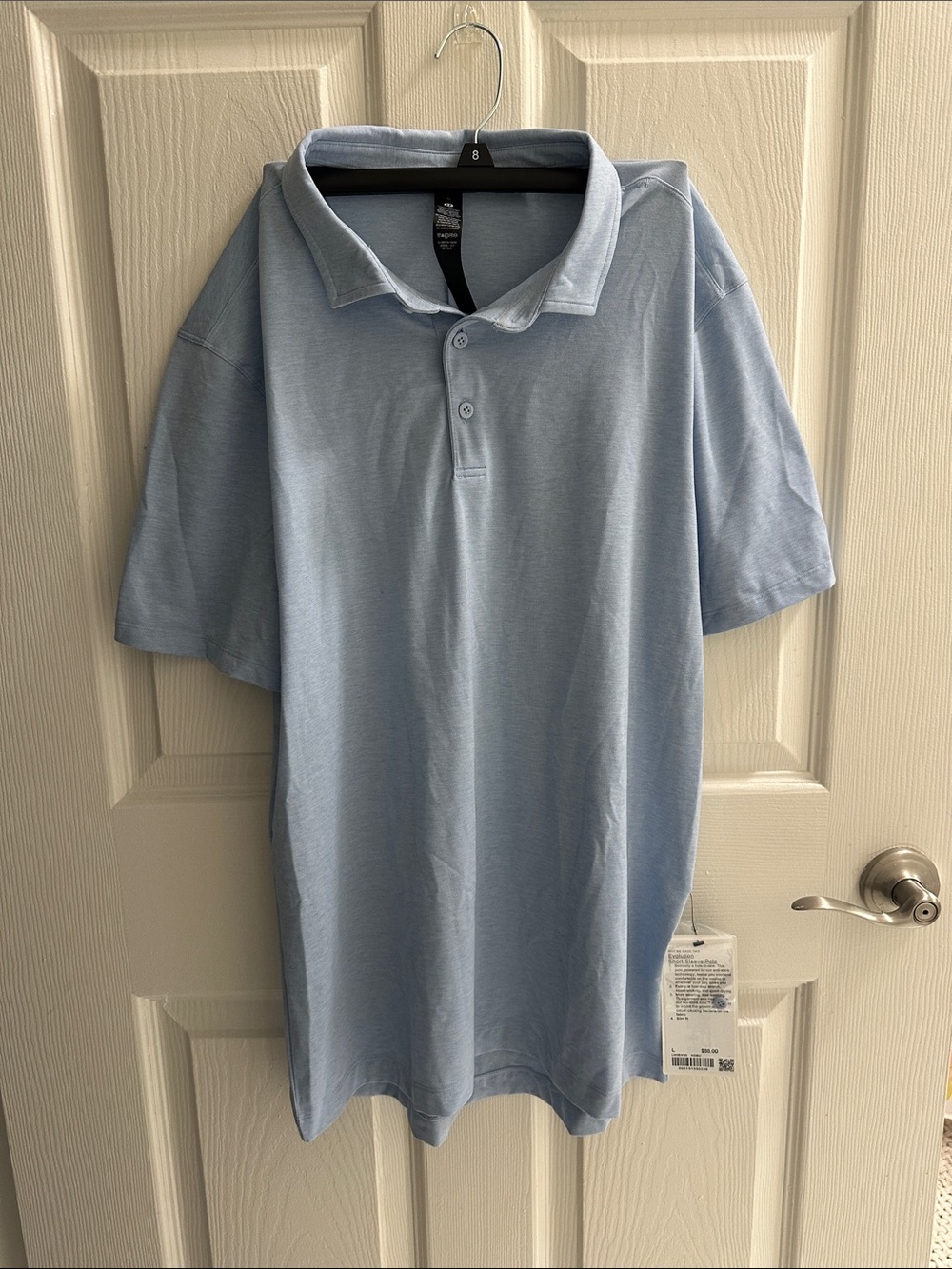 lululemon athletica Light Blue Men's Polo Shirt